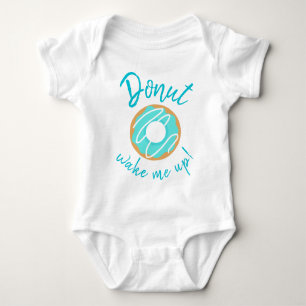 Donut maak me blauw met motregen romper