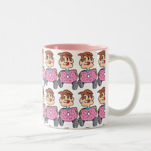 Donut Man Tweekleurige Koffiemok
