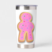 Donut Meeple Fun Board Game Design Geïsoleerde Drinkbeker (Links)