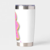 Donut Meeple Fun Board Game Design Geïsoleerde Drinkbeker (Achterkant)