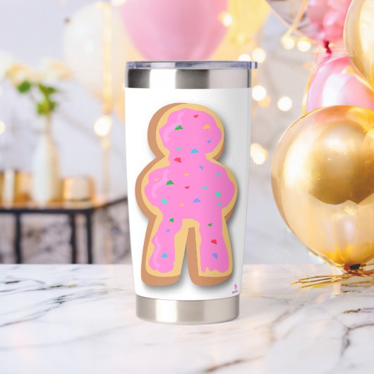 Donut Meeple Fun Board Game Design Geïsoleerde Drinkbeker (Vrijgezellenfeest)