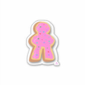 Donut Meeple Pret Bordspel Cute Design Sticker (Voorkant)