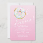Donut Meervoudige Baby Shower Uitnodiging (Voorkant)