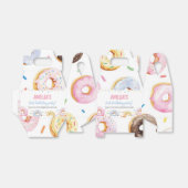 Donut Meisje Verjaardag Favor Box Bedankdoosjes (Uitgevouwen)