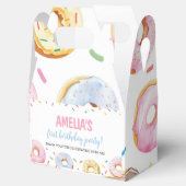 Donut Meisje Verjaardag Favor Box Bedankdoosjes (Geopend)