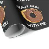 Donut Mess met me grappig eten pun donk BG Cadeaupapier (Rol Hoek)