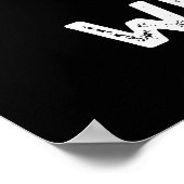 Donut Mess met me grappig eten pun donk BG Poster (Hoek)