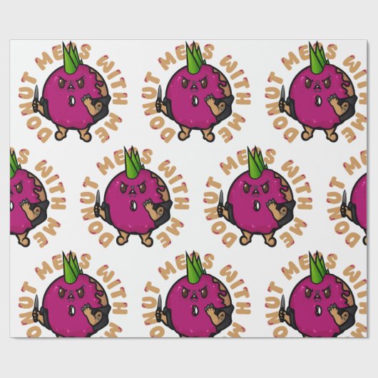 Donut Mess met mij Cadeaupapier (Vlak)