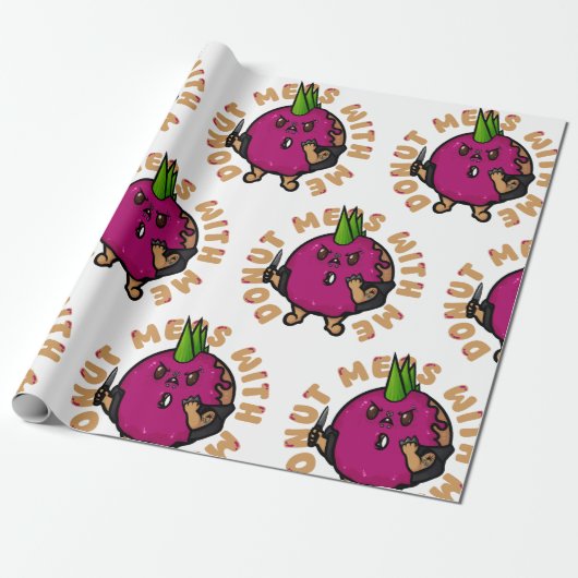 Donut Mess met mij Cadeaupapier (Uitgerold)
