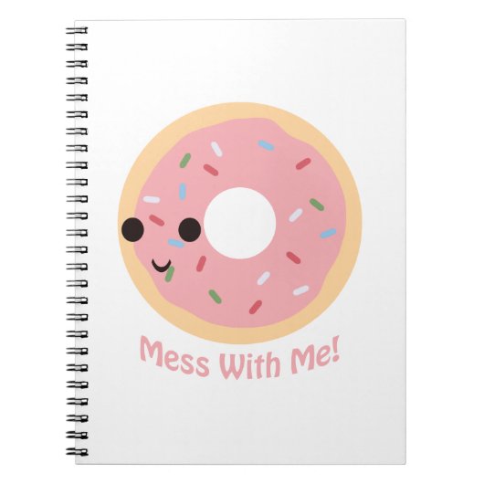 "Donut" Mess met mij Notitieboek (Voorkant)