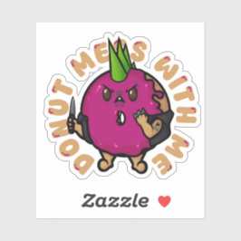 Donut Mess met mij Sticker