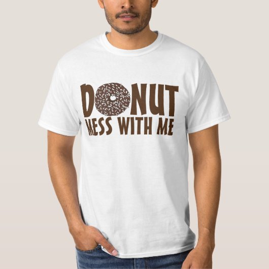 Donut Mess met mijn chocolade Coconut Doughnut T-s T-shirt (Voorkant)