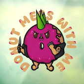 Donut Mess With Me Raamsticker (Vel 3)