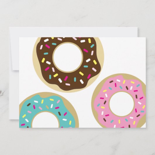 Donut met Baby-sprinkle Kaart (Achterkant)