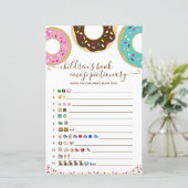 Donut met boek Emoji van liefdeskinderen (Staand voorkant)