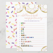 Donut met boek Emoji van liefdeskinderen (Voorkant / Achterkant)