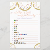 Donut met boek Emoji van liefdeskinderen (Voorkant)