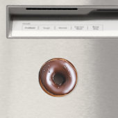 Donut met Chocolade Frosting en Witte Sprinkles Magneet (Insitu (Vaatwasser))