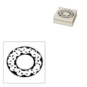 Donut met Frosting en Sprinkles Rubber Stamp Rubberstempel (Gestempeld)