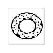 Donut met Frosting en Sprinkles Rubber Stamp Rubberstempel (Afrduk)