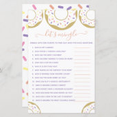 Donut met liefde laten we het alleenspel spelen (Voorkant / Achterkant)