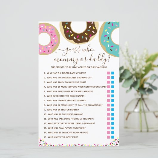 Donut met liefde, raad eens wie? Game (Staand voorkant)