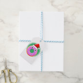 Donut Met Ogen En Spikkels Sinterklaas Hoed Tekeni Cadeaulabel (Met Touw)