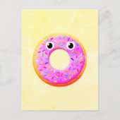 Donut met ogen en springen briefkaart (Voorkant)