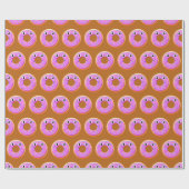 Donut met ogen en springen cadeaupapier (Vlak)