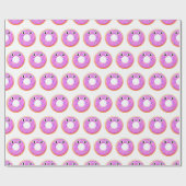 Donut met ogen en springen cadeaupapier (Vlak)