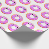 Donut met ogen en springen cadeaupapier (Hoek)