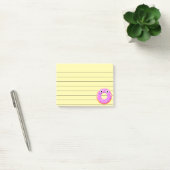 Donut met ogen en springen, inkt, 4x3 post-it® notes (Kantoor)