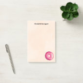 Donut met roze Frosting & Sprinkles gepersonalisee Post-it® Notes (Kantoor)
