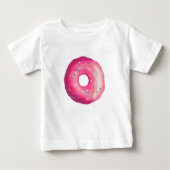 Donut met roze vorst en springen (Voorkant)