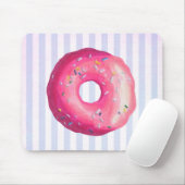 Donut met roze vorst en springen muismat (Met muis)