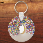 donut met spikkels sleutelhanger (Voorkant)