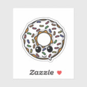 Donut met Sprinkles Sticker (Vel)
