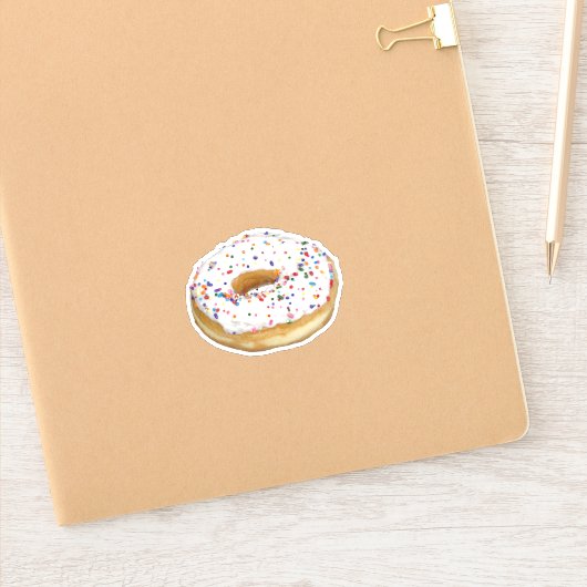 DONUT MET SPRINKLES STICKERS (Notitieboek)
