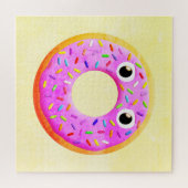 Donut met sprinttekening legpuzzel (Horizontaal)