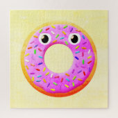 Donut met sprinttekening legpuzzel (Verticaal)