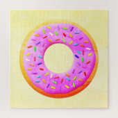 Donut met sprinttekening legpuzzel (Verticaal)