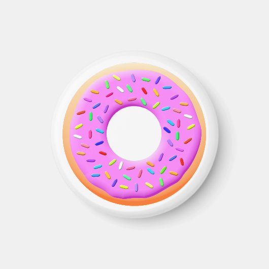 Donut met sprinttekening magneet (Voorkant)