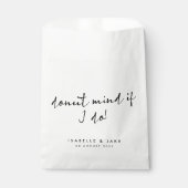 Donut mind als ik het doe | Minimalistisch script  Bedankzakje (Voorkant)