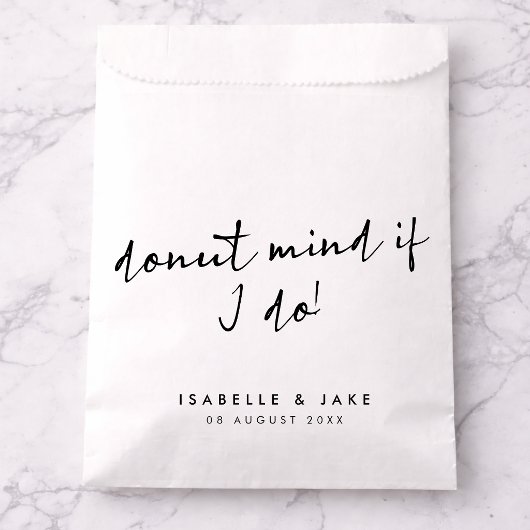 Donut mind als ik het doe | Minimalistisch script  Bedankzakje