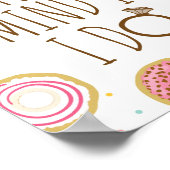 Donut Mind If I Do Bruiloftsfeest Confetti Poster (Hoek)