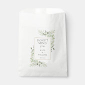 Donut Mind If I Do Groene Bruiloft Decoratie Bedankzakje (Voorkant)