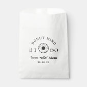 Donut Mind If I Do Trouwfeest Bruidsfeest Donut Bedankzakje (Voorkant)
