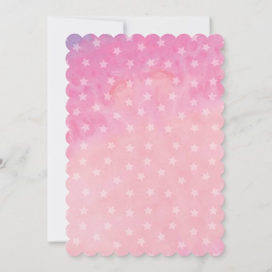 Donut Miss Birthday Uitnodiging (Achterkant)