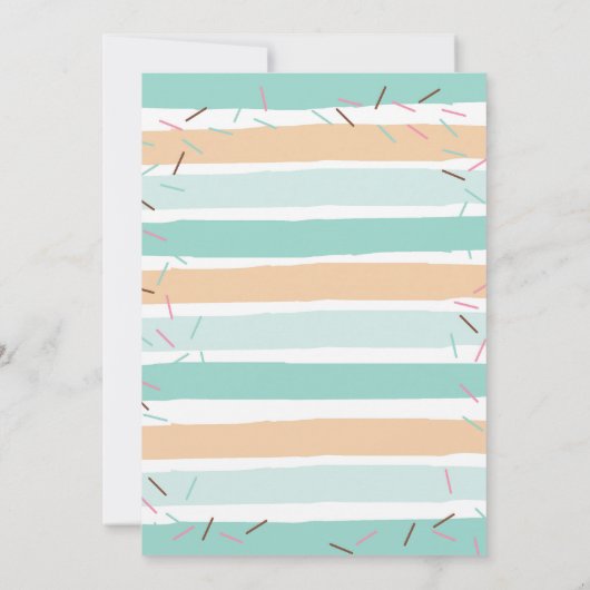 Donut Miss Boy's Donut Verjaardagsfeestje Uitnodig Kaart (Achterkant)