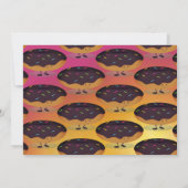 Donut Miss Deze chocolade bevroren donut verjaarda Kaart (Achterkant)